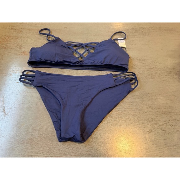 l*space Other - NEW blue strapppy L SPACE two piece swimsuit bikini size large